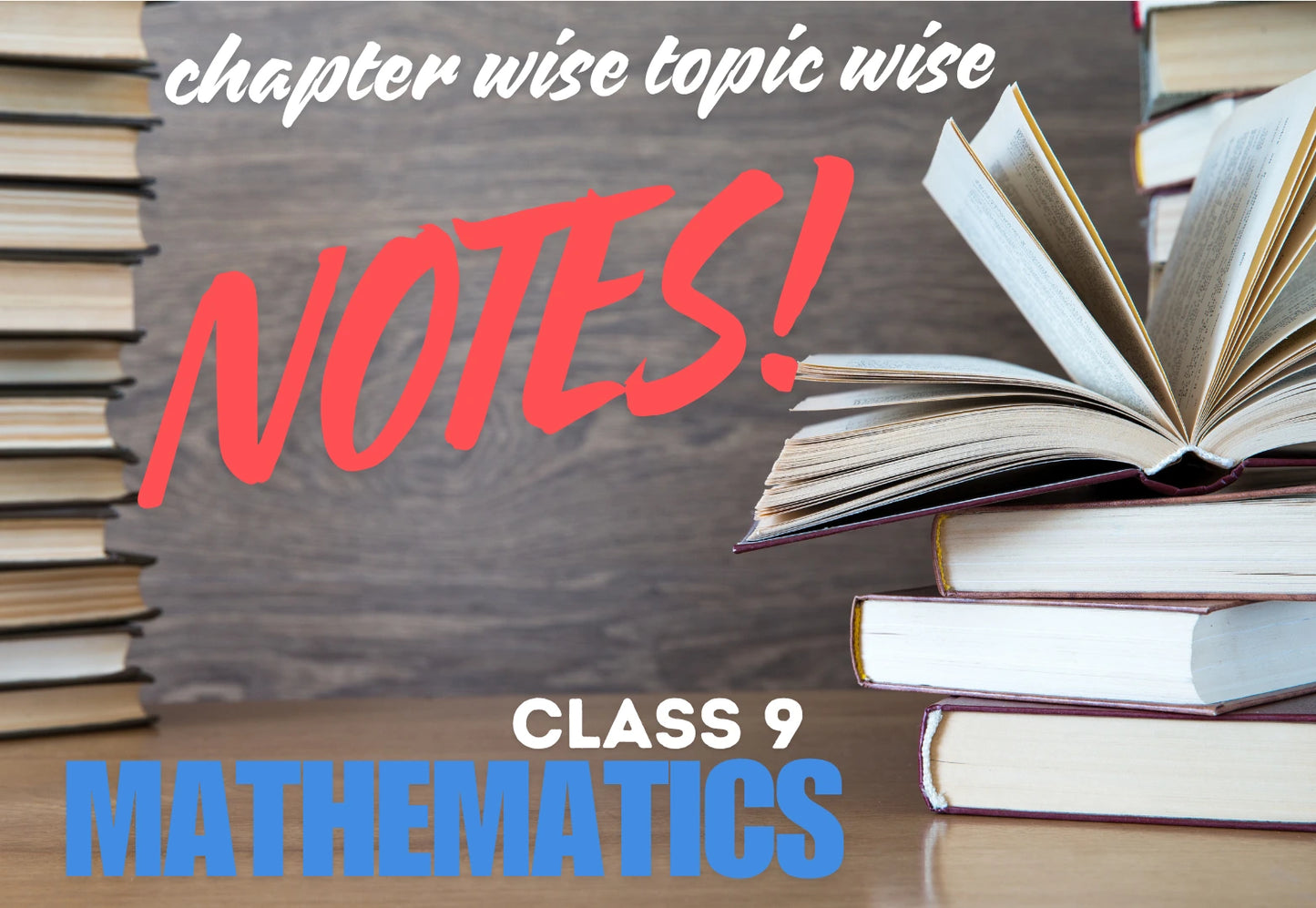 Chapter Wise Topic Wise Notes Class 9 Mathematics All Chapters