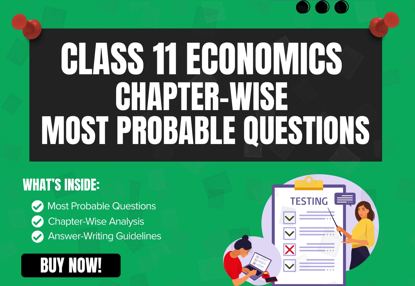 Chapter-Wise High-Probability Questions Booklet Class 11 Statistics for Economics all Chapters