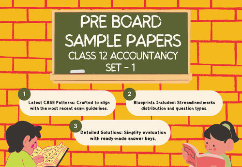Class 12 Accountancy Pre Board Sample Paper Set 1