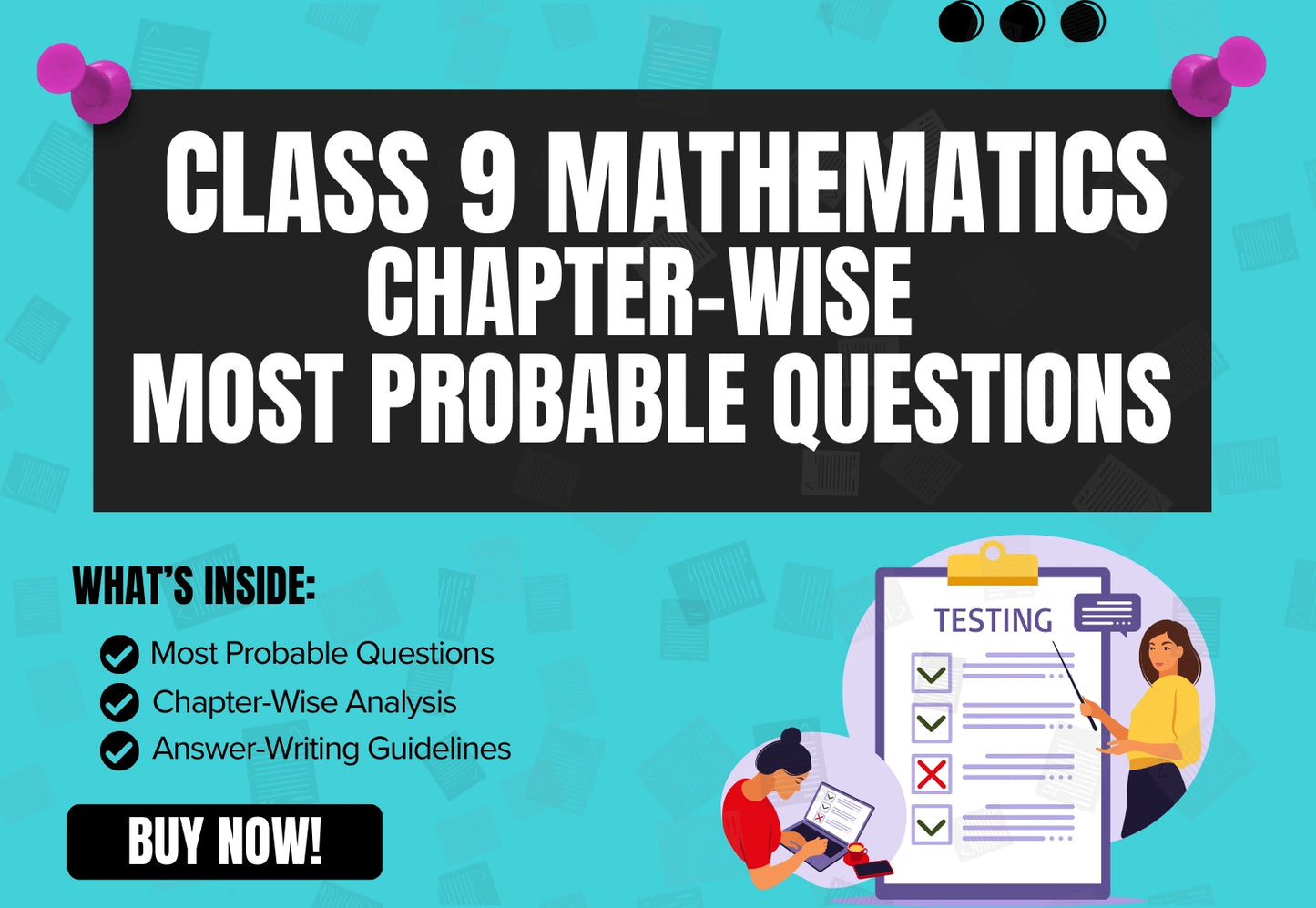 Chapter-Wise High-Probability Questions Booklet Class 9 Mathematics all Chapters