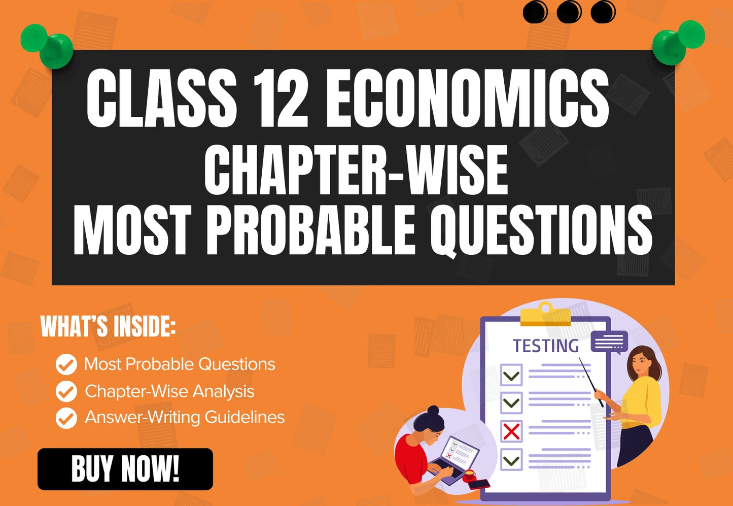 Chapter-Wise High-Probability Questions Booklet Class 12 Economics (Macro) all Chapters