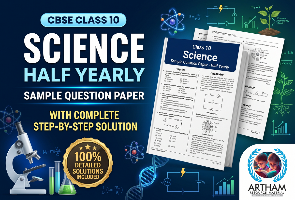 Half Yearly Sample Question Paper with Solution Class 10 Science