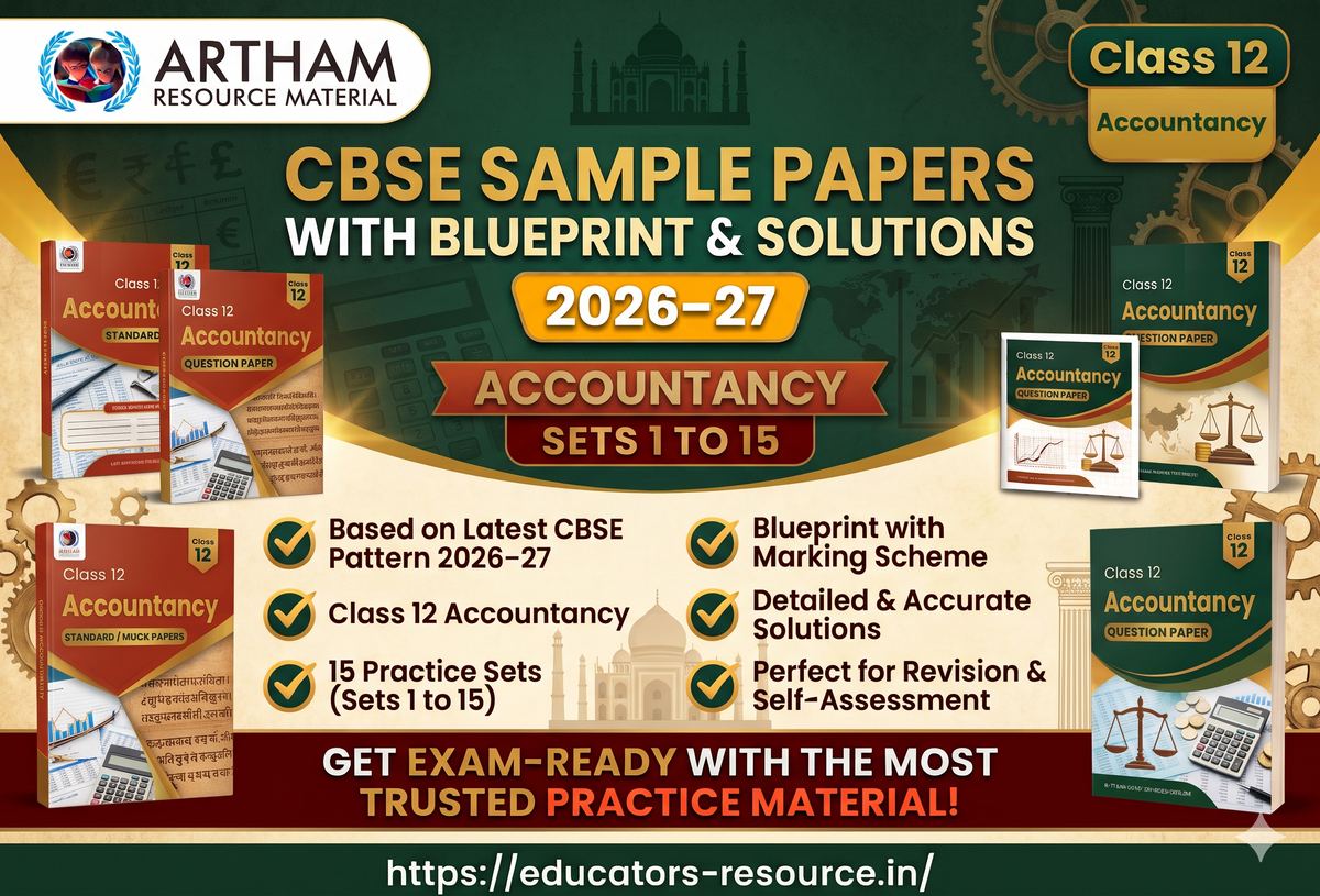 CBSE Sample Papers with Blueprint & Solutions Class 12 Accountancy Sets 1 to 15 (2026–27)