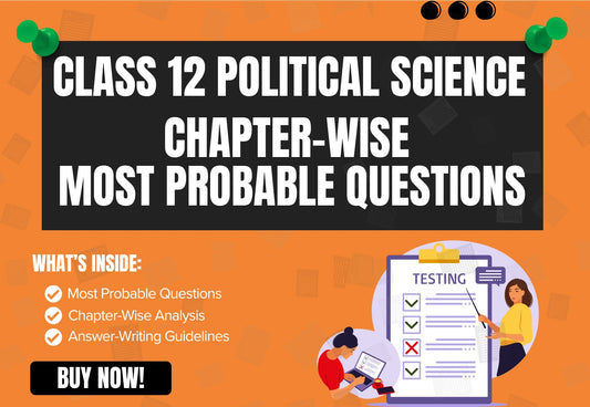 Chapter-Wise High-Probability Questions Booklet Class 12 Political Science (Contemporary World Politics) all Chapters