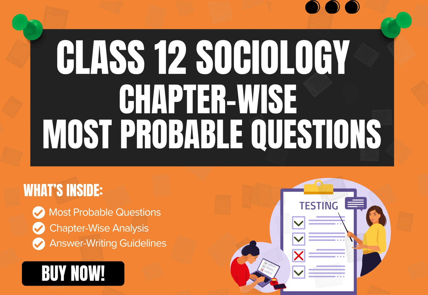 Chapter-Wise High-Probability Questions Booklet Class 12 Sociology (Indian Society) all Chapters