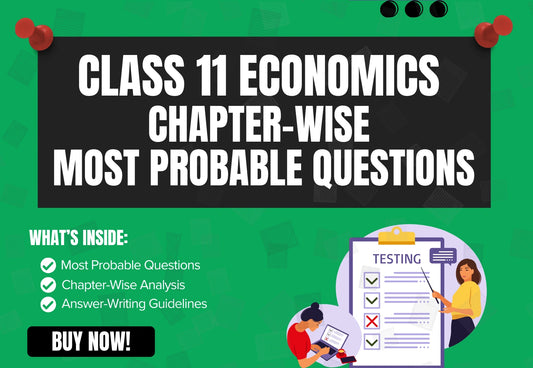 Chapter-Wise High-Probability Questions Booklet Class 11 Economics (Indian Economic Development) all Chapters