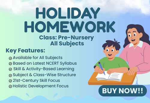 Summer Holiday Homework Class Pre-Nursery Set 1