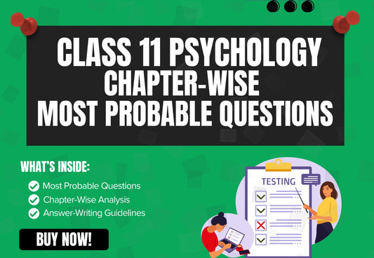 Chapter-Wise High-Probability Questions Booklet Class 11 Psychology all Chapters