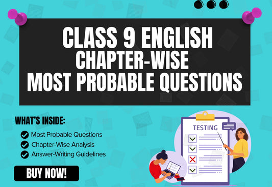 Chapter-Wise High-Probability Questions Booklet Class 9 English Moments (Supplementary Reader) all Chapters
