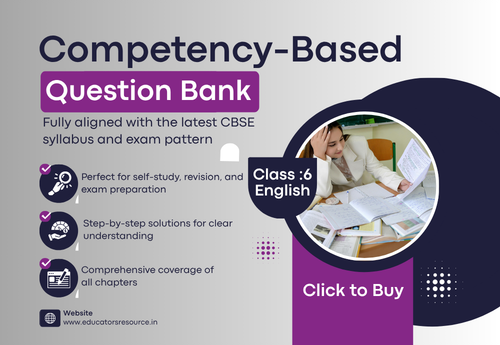 Competency-Based Question Bank Class 6 English (Poorvi) all Chapters