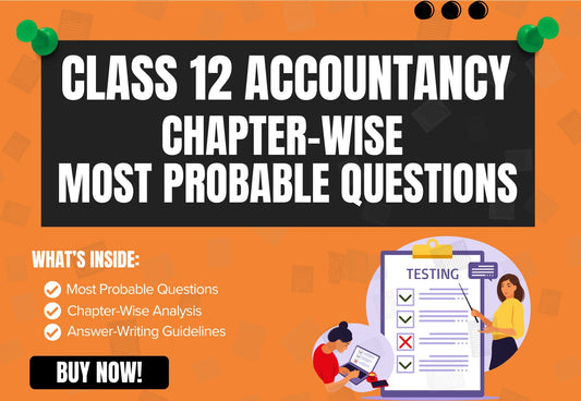 Chapter-Wise High-Probability Questions Booklet Class 12 Accountancy all Chapters