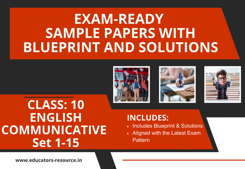Annual Sample Papers with Solution & Blueprint Class 10 English (Communicative) Sets 1 to 15
