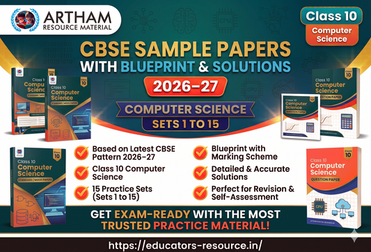 CBSE Sample Papers with Blueprint & Solutions Class 10 Computer Applications Sets 1 to 15 (2026–27)