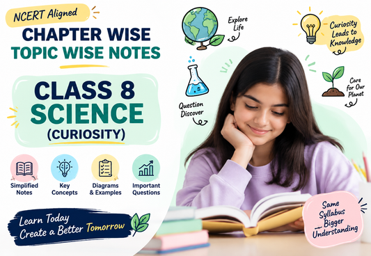Chapter Wise Topic Wise Notes Class 8 Science (Curiosity) All Chapters