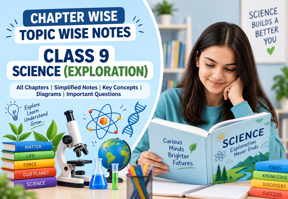 Chapter Wise Topic Wise Notes Class 9 Science (Exploration) All Chapters