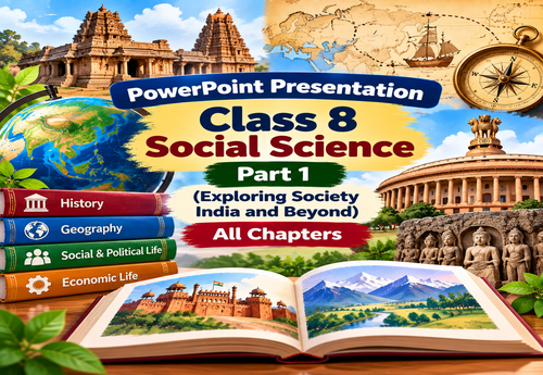 PowerPoint - Presentation Class 8 SST Part 1 (Exploring Society India and Beyond) All Chapters