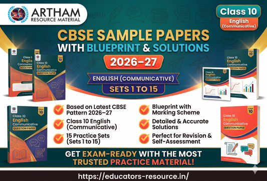 CBSE Sample Papers with Blueprint & Solutions Class 10 English (Communicative) Sets 1 to 15 (2026–27)