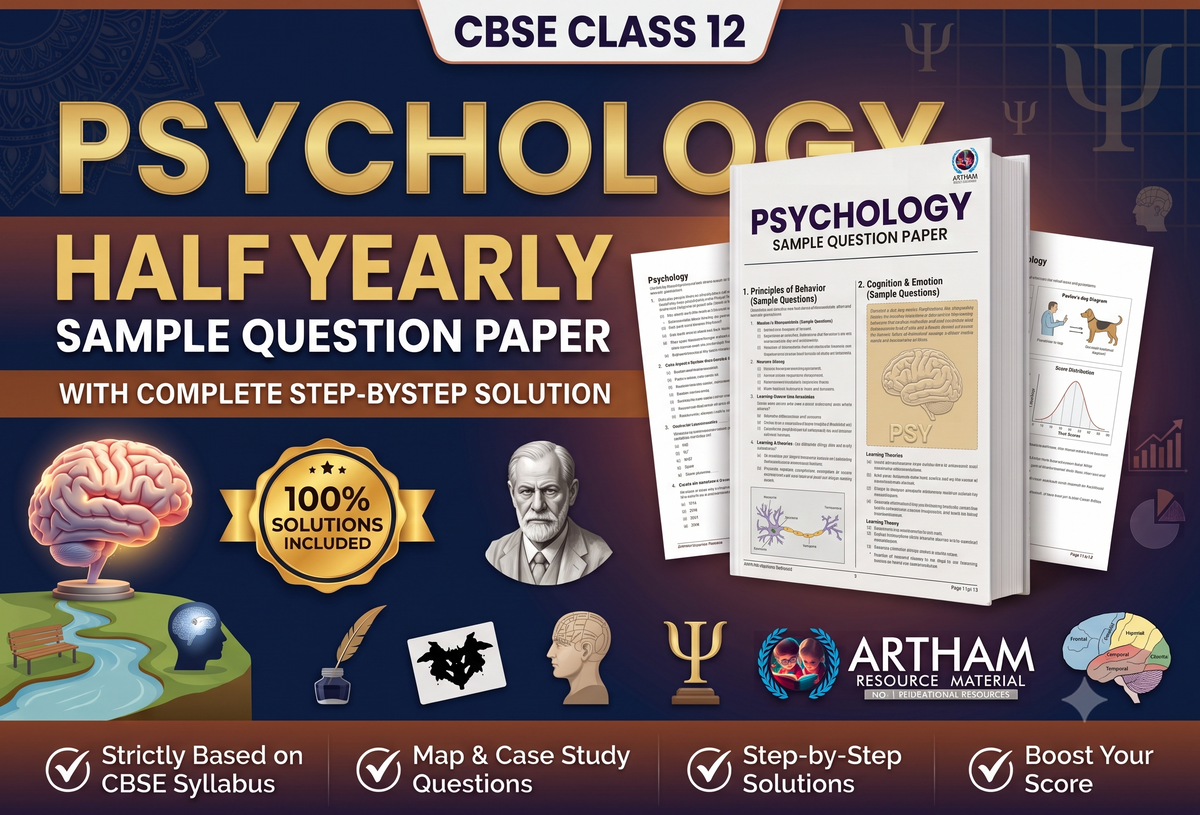 Half Yearly Sample Question Paper with Solution Class 12 Psychology