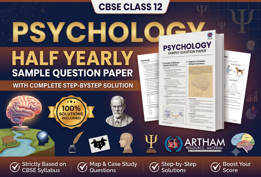 Half Yearly Sample Question Paper with Solution Class 12 Psychology
