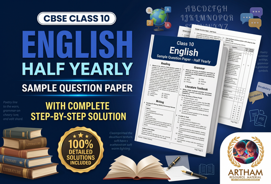 Half Yearly Sample Question Paper with Solution Class 10 English