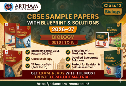 CBSE Sample Papers with Blueprint & Solutions Class 12 Biology Sets 1 to 15 (2026–27)