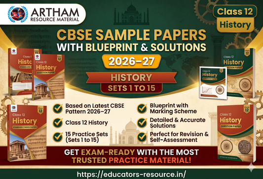 CBSE Sample Papers with Blueprint & Solutions Class 12 History Sets 1 to 15 (2026–27)