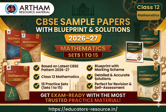 CBSE Sample Papers with Blueprint & Solutions Class 12 Mathematics Sets 1 to 15 (2026–27)