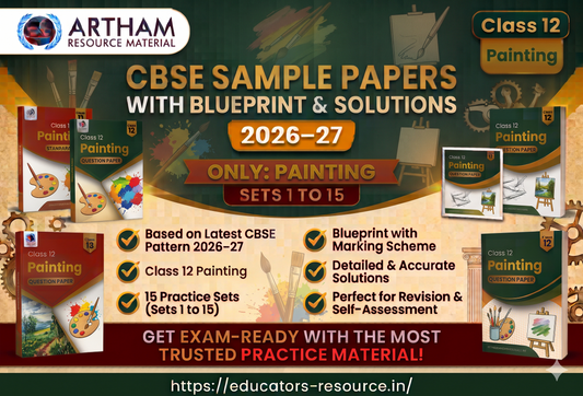 CBSE Sample Papers with Blueprint & Solutions Class 12 Painting Sets 1 to 15 (2026–27)