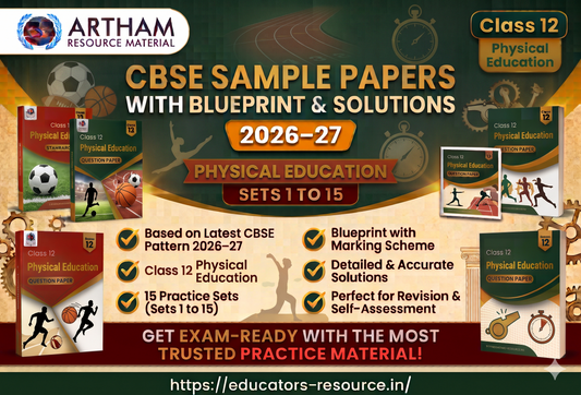 CBSE Sample Papers with Blueprint & Solutions Class 12 Physical Education Sets 1 to 15 (2026–27)