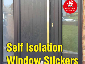 Self Isolation Window Stickers
