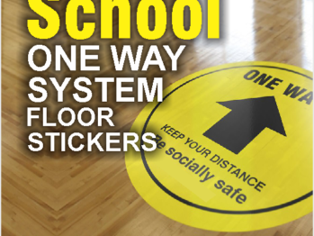 School One Way System Floor Stickers