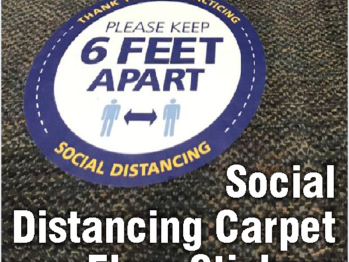 Social Distancing Carpet Floor Stickers